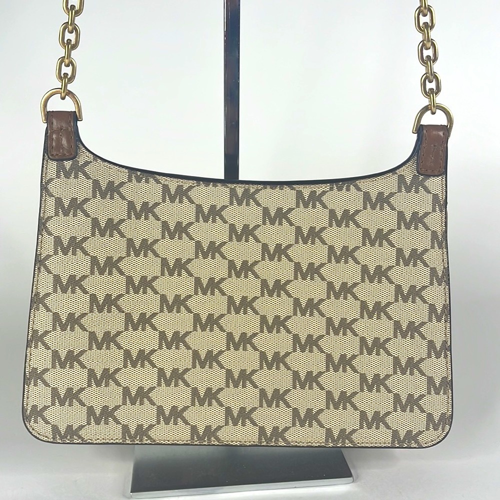 MICHAEL KORS SIGNATURE CROSSBODY MESSENGER BAG - Picture 2 of 9